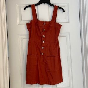 Copper Key Pinafore Dress